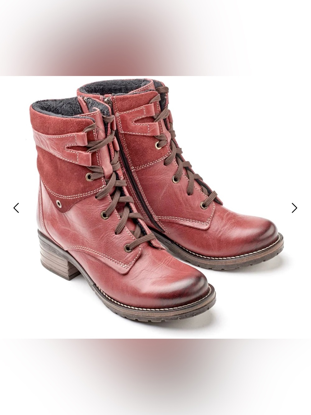 Dromedaris Kara Scrunched Leather & Suede Boot EU 37 US6.5-7